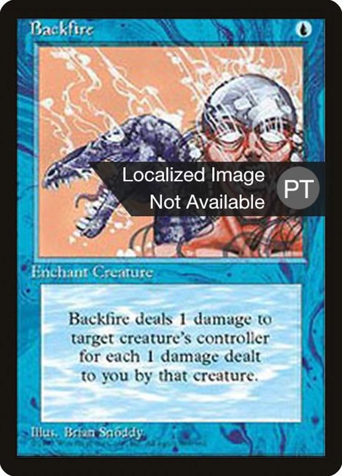 Backfire [Fourth Edition (Foreign Black Border)] MTG Single Magic: The Gathering    | Red Claw Gaming