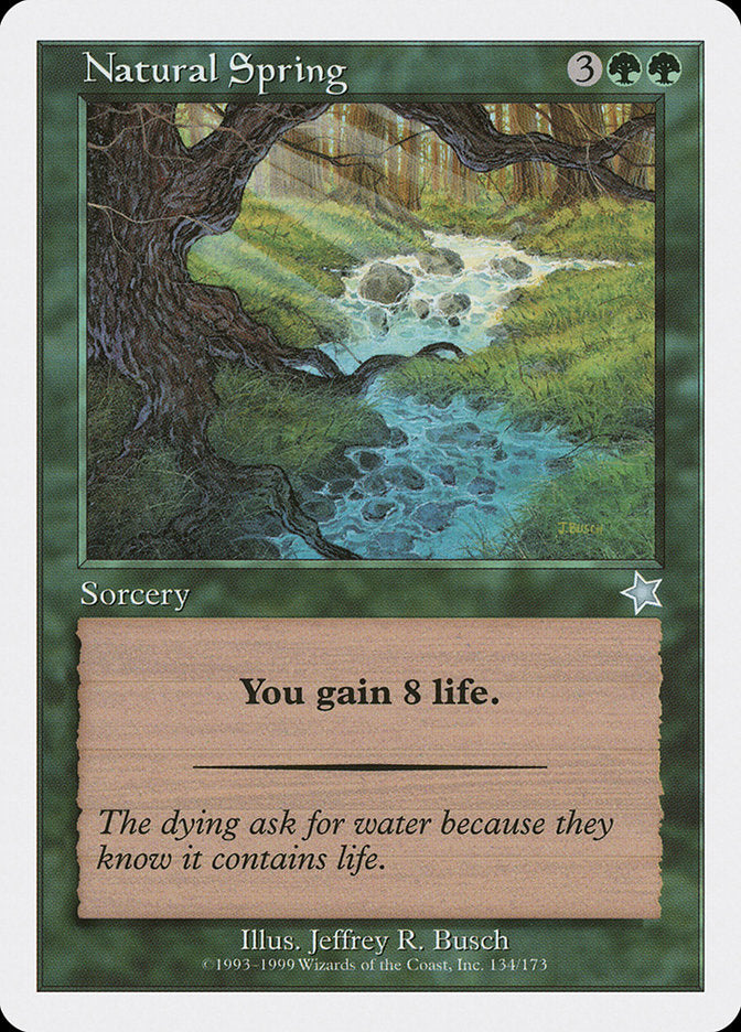 Natural Spring [Starter 1999] MTG Single Magic: The Gathering    | Red Claw Gaming