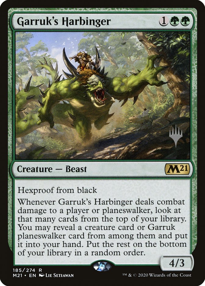 Garruk's Harbinger (Promo Pack) [Core Set 2021 Promos] MTG Single Magic: The Gathering    | Red Claw Gaming