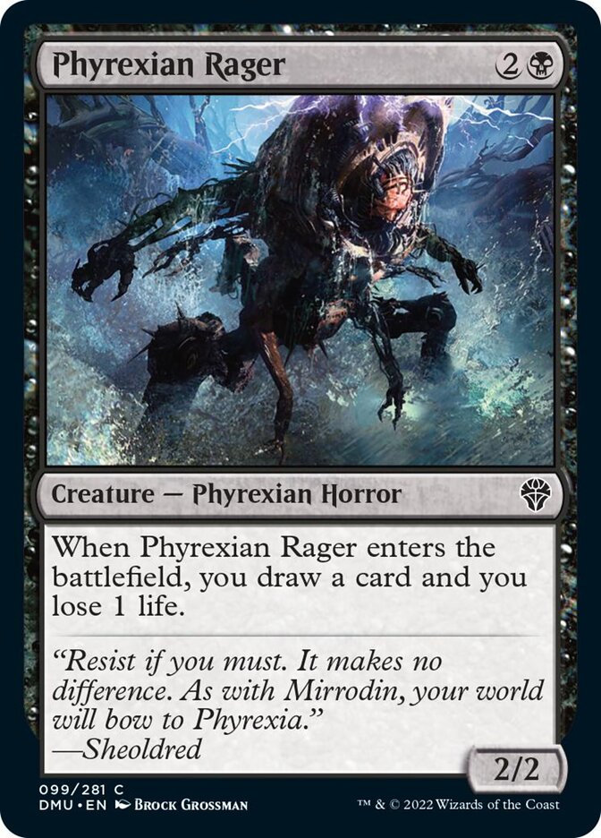 Phyrexian Rager [Dominaria United] MTG Single Magic: The Gathering    | Red Claw Gaming