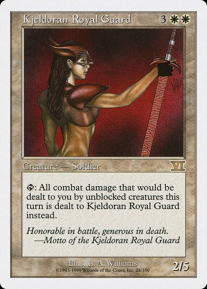 Kjeldoran Royal Guard [Classic Sixth Edition] MTG Single Magic: The Gathering    | Red Claw Gaming
