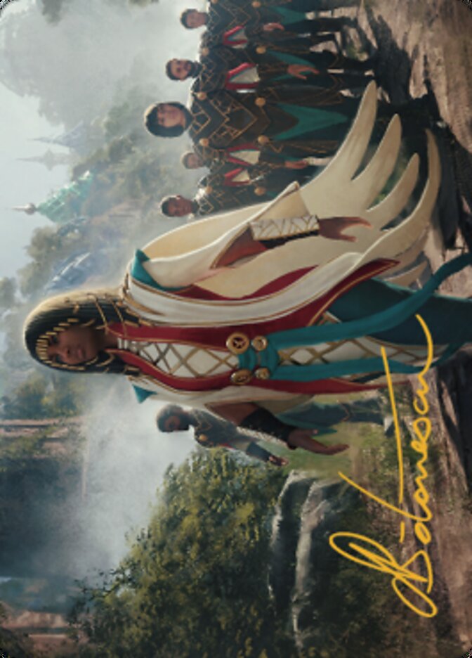 Queen Kayla bin-Kroog Art Card (Gold-Stamped Signature) [The Brothers' War Art Series] MTG Single Magic: The Gathering    | Red Claw Gaming