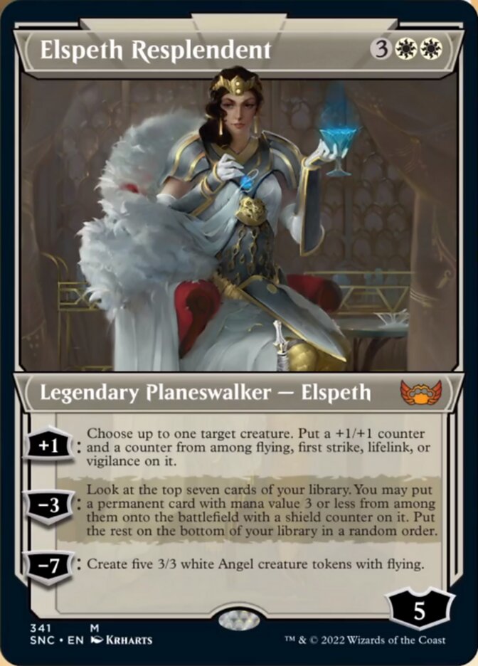Elspeth Resplendent (Showcase Art Deco) [Streets of New Capenna] MTG Single Magic: The Gathering    | Red Claw Gaming