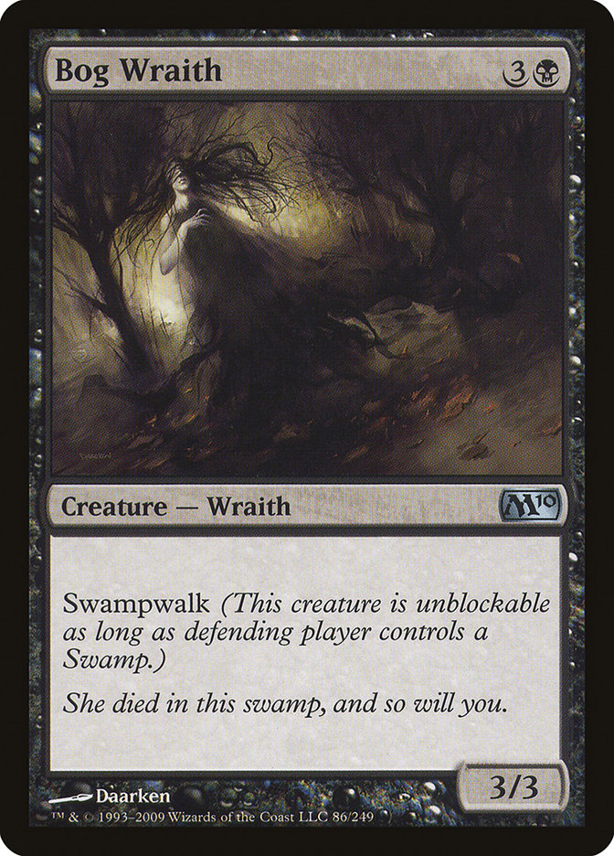 Bog Wraith [Magic 2010] MTG Single Magic: The Gathering    | Red Claw Gaming