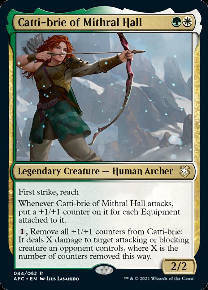 Catti-brie of Mithral Hall [Dungeons & Dragons: Adventures in the Forgotten Realms Commander] MTG Single Magic: The Gathering    | Red Claw Gaming