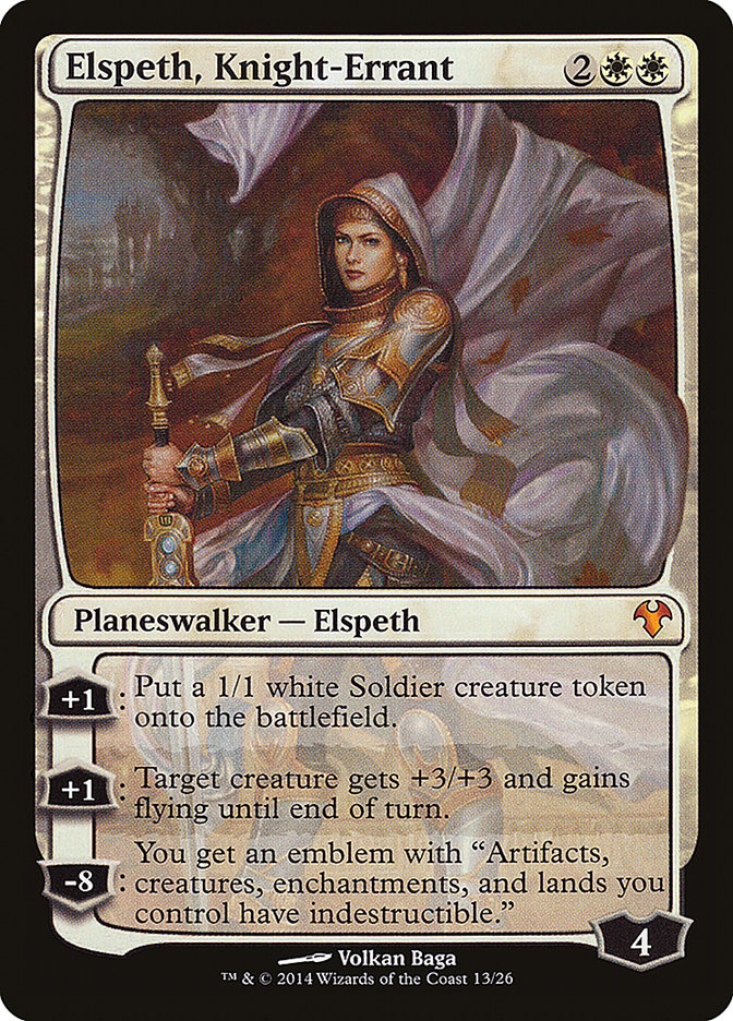 Elspeth, Knight-Errant [Modern Event Deck 2014] MTG Single Magic: The Gathering    | Red Claw Gaming