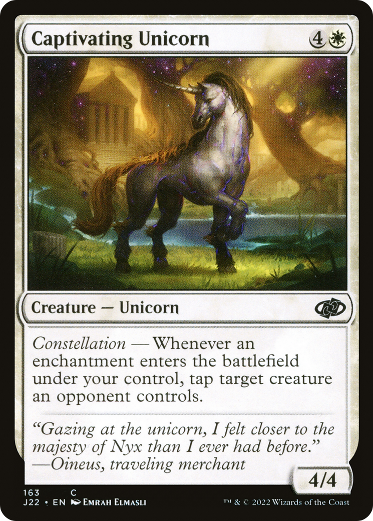Captivating Unicorn [Jumpstart 2022] MTG Single Magic: The Gathering    | Red Claw Gaming