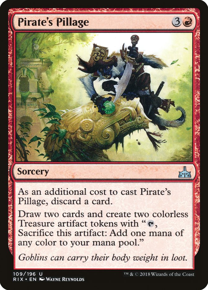Pirate's Pillage [Rivals of Ixalan] MTG Single Magic: The Gathering    | Red Claw Gaming