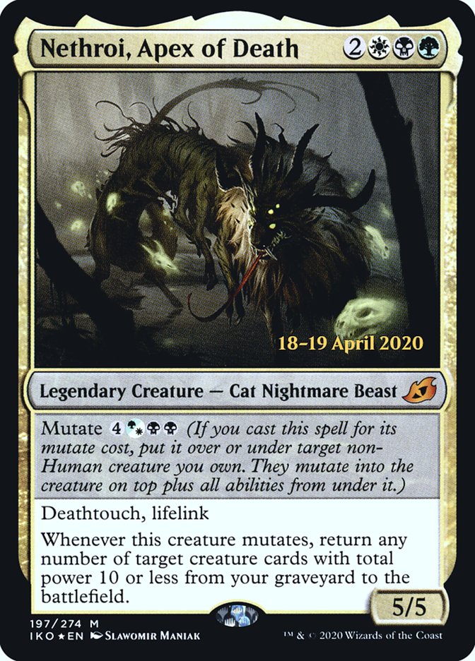 Nethroi, Apex of Death [Ikoria: Lair of Behemoths Prerelease Promos] MTG Single Magic: The Gathering    | Red Claw Gaming
