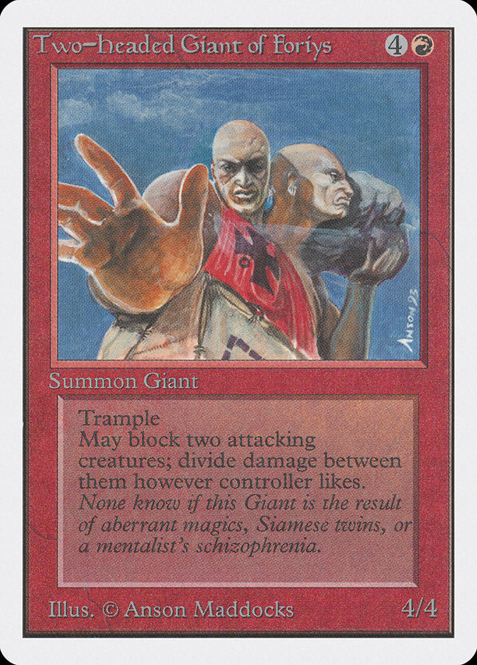 Two-Headed Giant of Foriys [Unlimited Edition] MTG Single Magic: The Gathering    | Red Claw Gaming