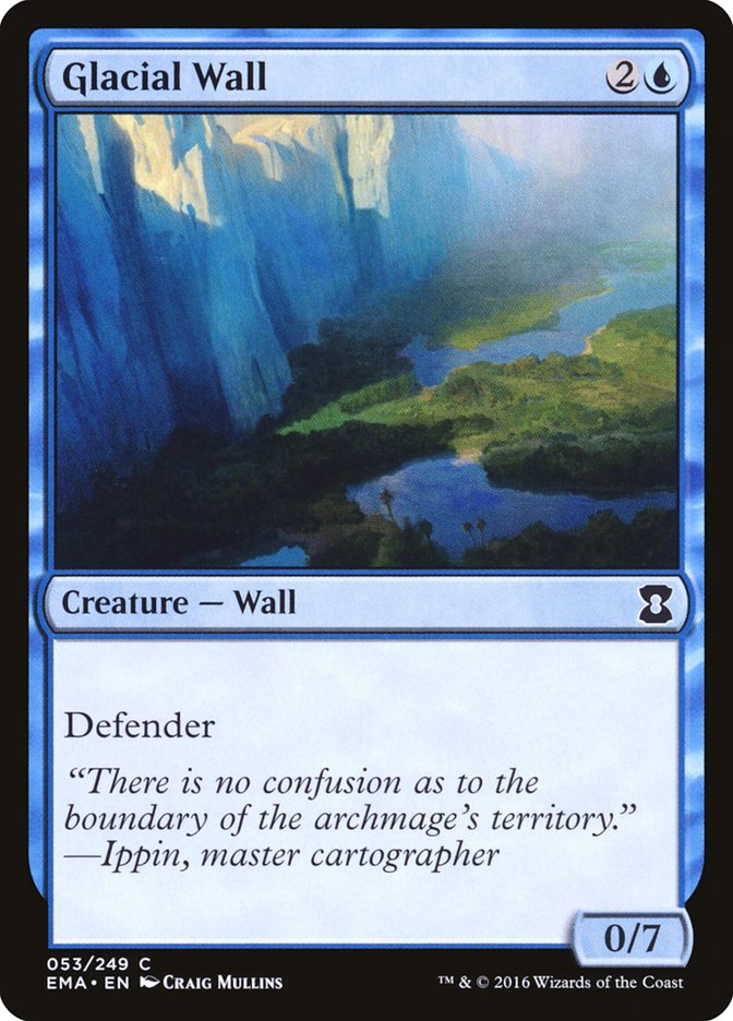 Glacial Wall [Eternal Masters] MTG Single Magic: The Gathering    | Red Claw Gaming
