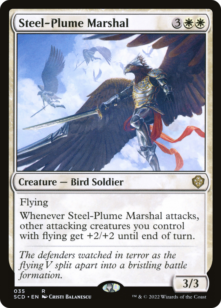 Steel-Plume Marshal [Starter Commander Decks] MTG Single Magic: The Gathering    | Red Claw Gaming