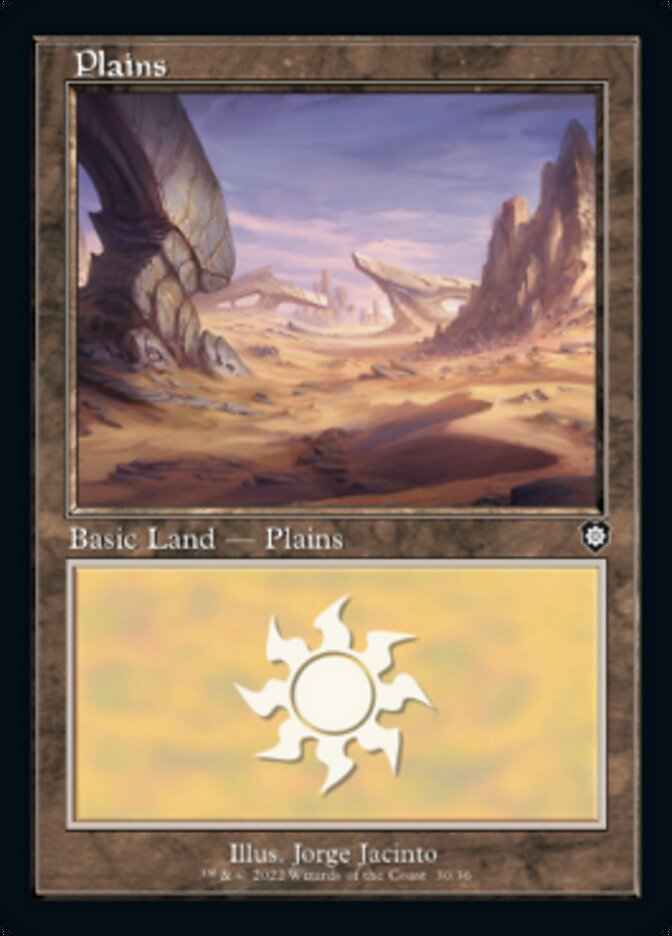 Plains (030) (Retro) [The Brothers' War Commander] MTG Single Magic: The Gathering    | Red Claw Gaming