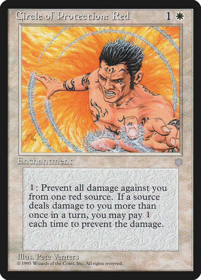 Circle of Protection: Red [Ice Age] MTG Single Magic: The Gathering    | Red Claw Gaming