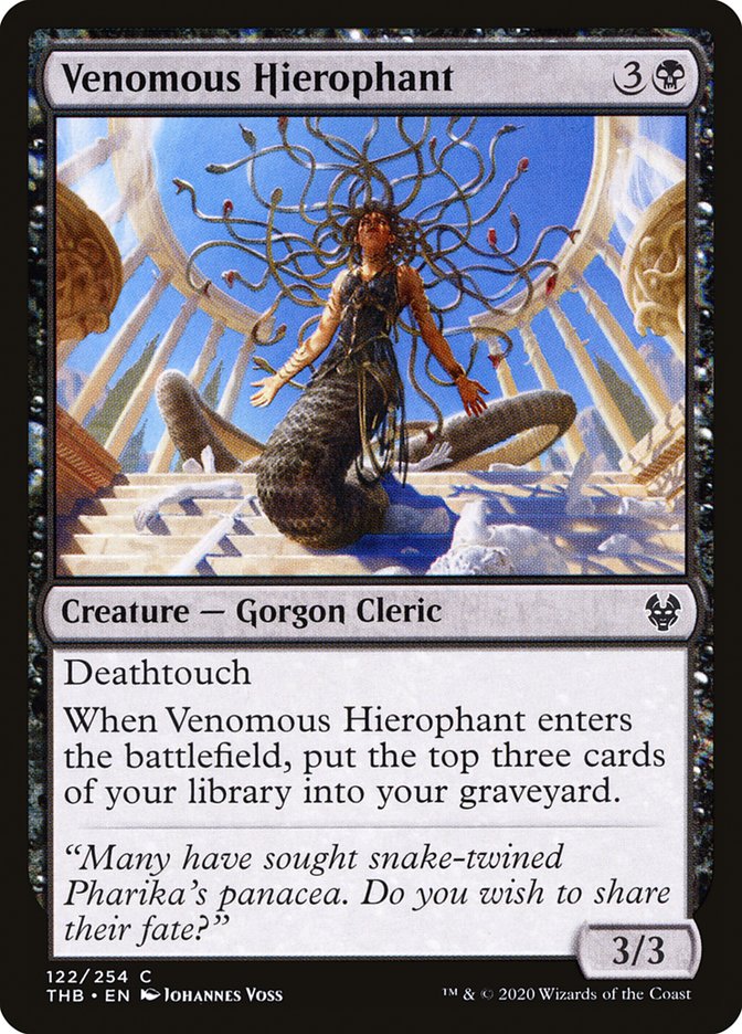 Venomous Hierophant [Theros Beyond Death] MTG Single Magic: The Gathering    | Red Claw Gaming