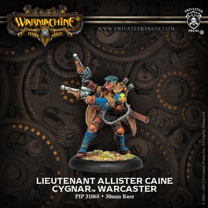 Cygnar Lieutenant Allister Caine Miniatures Clearance    | Red Claw Gaming