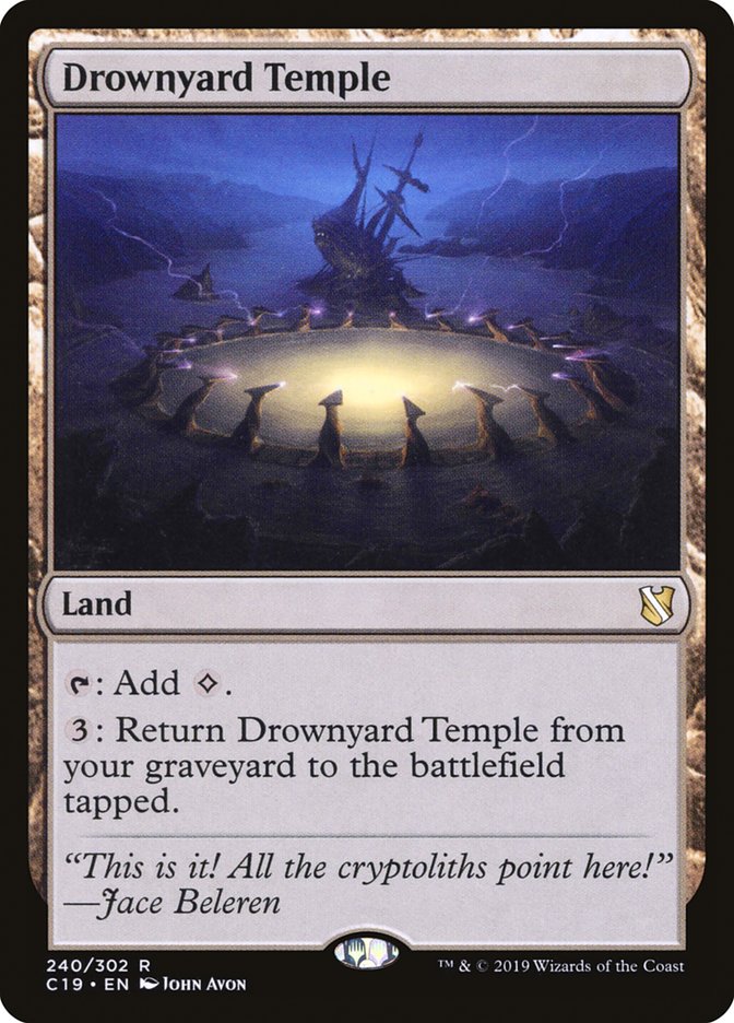 Drownyard Temple [Commander 2019] MTG Single Magic: The Gathering    | Red Claw Gaming