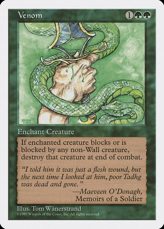 Venom [Fifth Edition] MTG Single Magic: The Gathering    | Red Claw Gaming