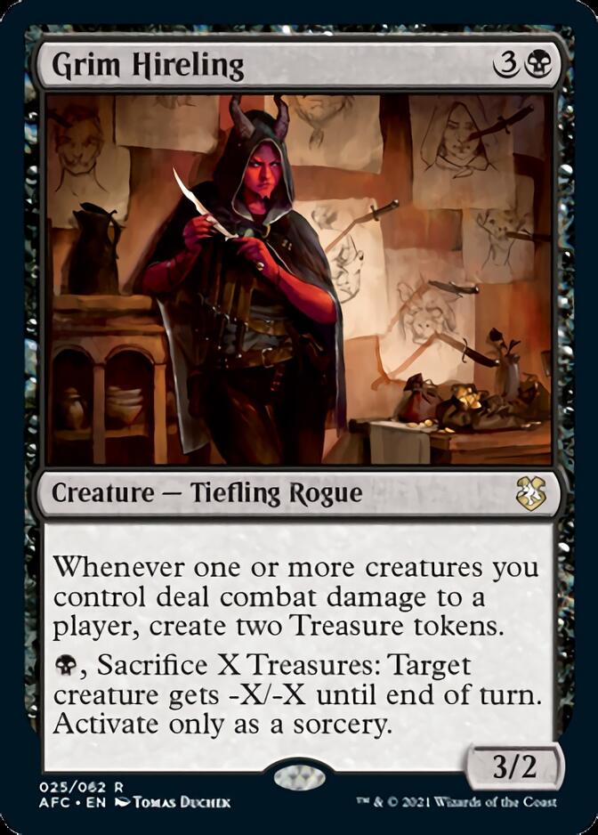 Grim Hireling [Dungeons & Dragons: Adventures in the Forgotten Realms Commander] MTG Single Magic: The Gathering    | Red Claw Gaming