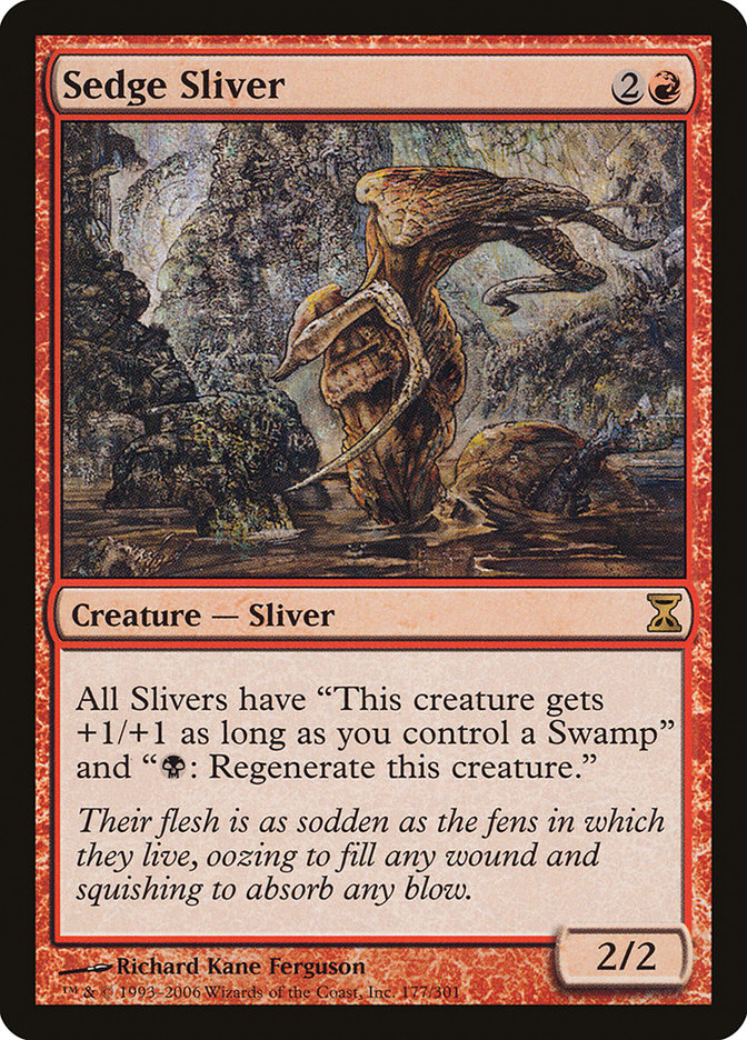 Sedge Sliver [Time Spiral] MTG Single Magic: The Gathering    | Red Claw Gaming