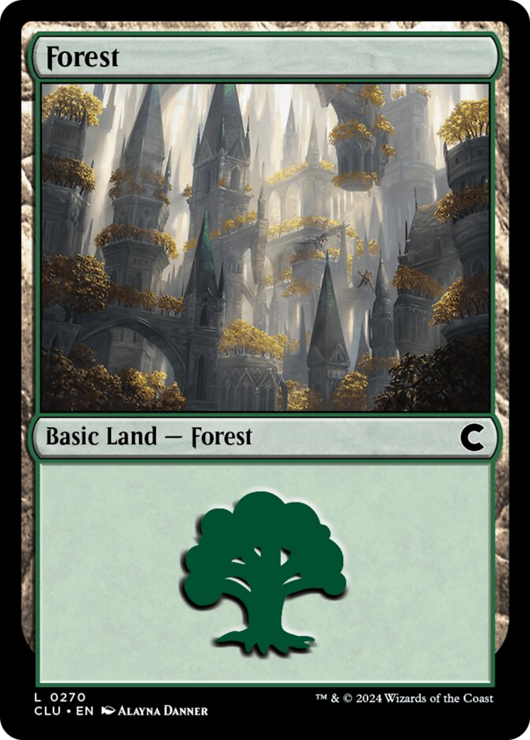 Forest (0270) [Ravnica: Clue Edition] MTG Single Magic: The Gathering    | Red Claw Gaming
