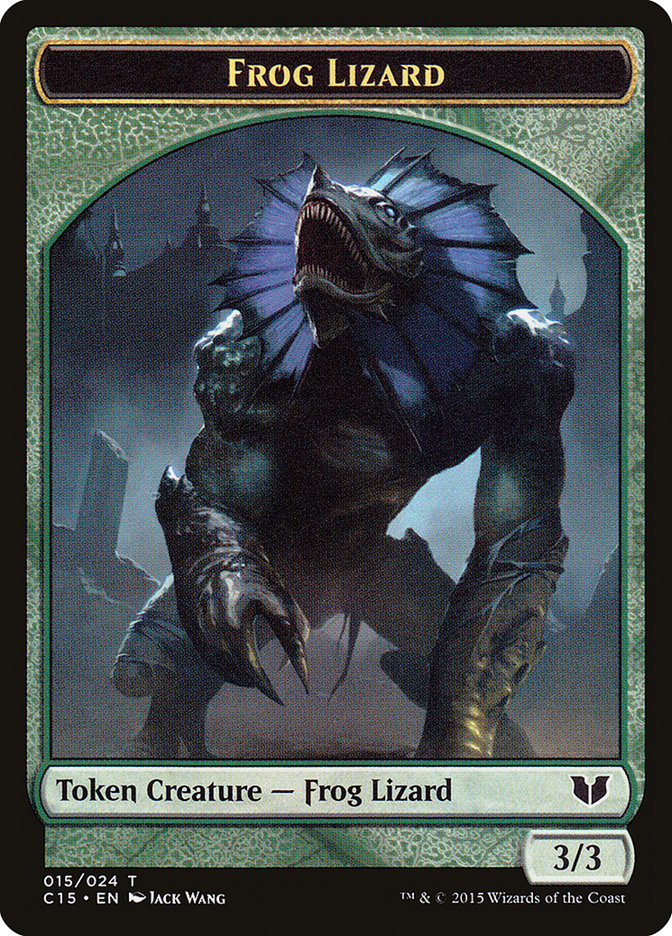 Frog Lizard // Germ Double-Sided Token [Commander 2015 Tokens] MTG Single Magic: The Gathering    | Red Claw Gaming
