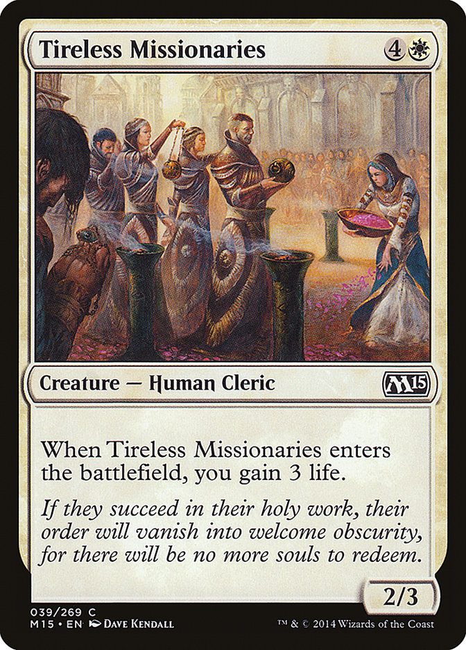 Tireless Missionaries [Magic 2015] MTG Single Magic: The Gathering    | Red Claw Gaming