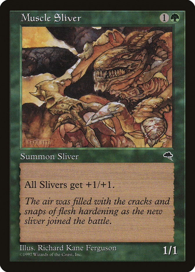 Muscle Sliver [Tempest] MTG Single Magic: The Gathering    | Red Claw Gaming
