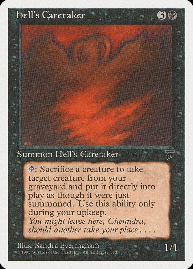 Hell's Caretaker [Chronicles] MTG Single Magic: The Gathering    | Red Claw Gaming
