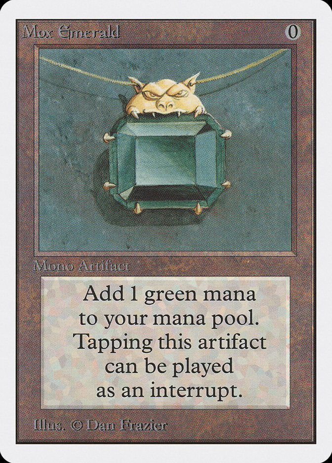 Mox Emerald [Unlimited Edition] MTG Single Magic: The Gathering    | Red Claw Gaming
