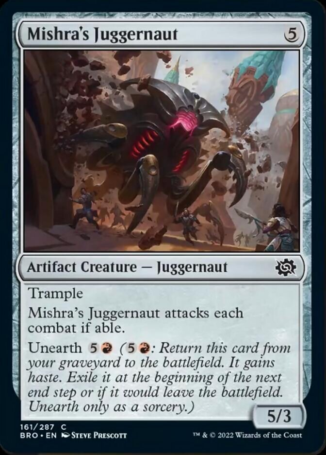 Mishra's Juggernaut [The Brothers' War] MTG Single Magic: The Gathering    | Red Claw Gaming