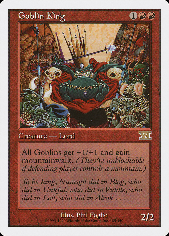 Goblin King [Classic Sixth Edition] MTG Single Magic: The Gathering    | Red Claw Gaming