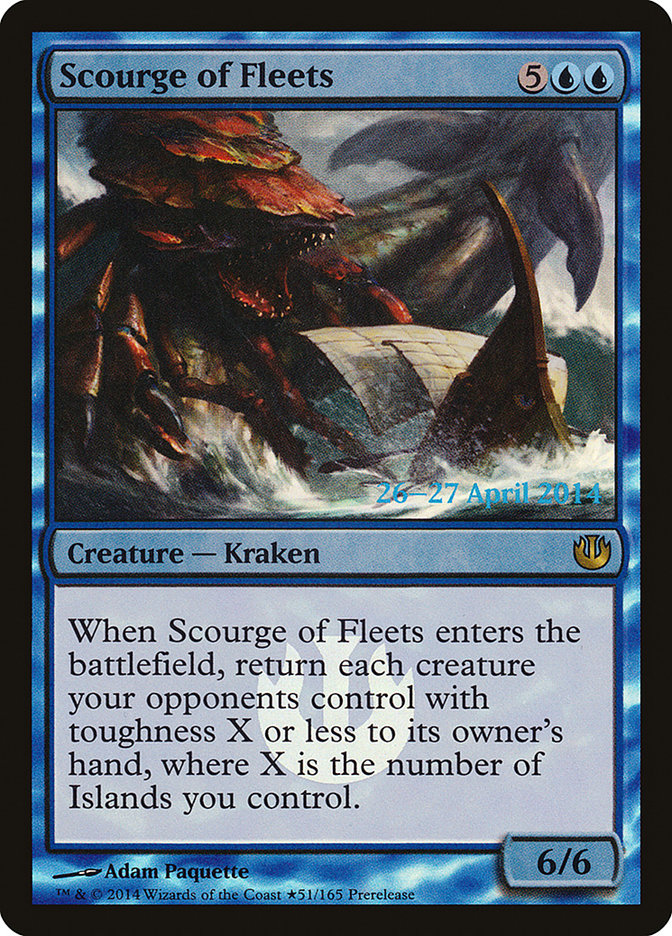 Scourge of Fleets [Journey into Nyx Prerelease Promos] MTG Single Magic: The Gathering    | Red Claw Gaming