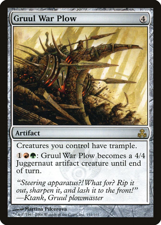 Gruul War Plow [Guildpact] MTG Single Magic: The Gathering    | Red Claw Gaming