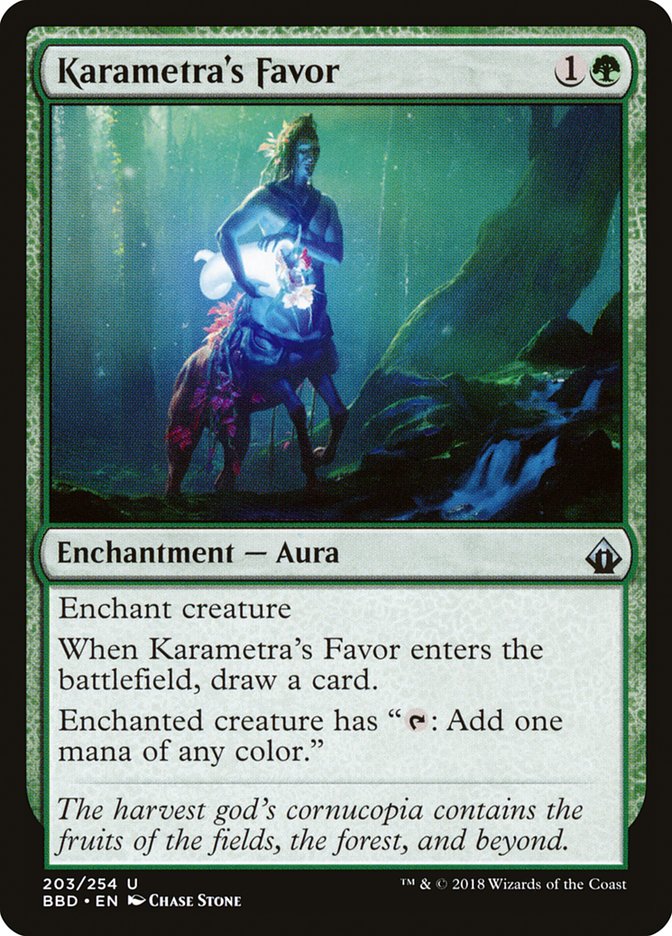 Karametra's Favor [Battlebond] MTG Single Magic: The Gathering    | Red Claw Gaming