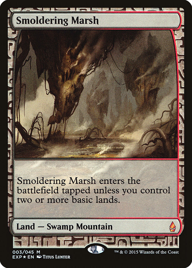 Smoldering Marsh [Zendikar Expeditions] MTG Single Magic: The Gathering    | Red Claw Gaming