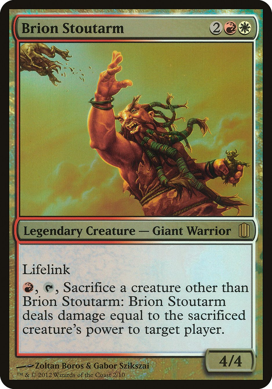 Brion Stoutarm (Oversized) [Commander's Arsenal Oversized] MTG Single Magic: The Gathering    | Red Claw Gaming