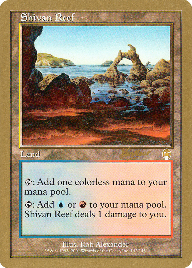 Shivan Reef (Sim Han How) [World Championship Decks 2002] MTG Single Magic: The Gathering    | Red Claw Gaming