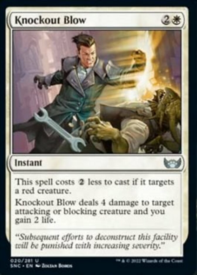Knockout Blow [Streets of New Capenna] MTG Single Magic: The Gathering    | Red Claw Gaming