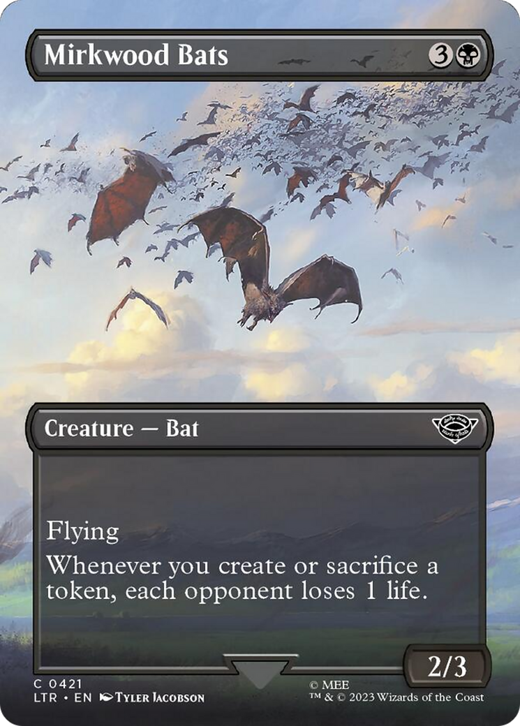 Mirkwood Bats (Borderless Alternate Art) [The Lord of the Rings: Tales of Middle-Earth] MTG Single Magic: The Gathering    | Red Claw Gaming