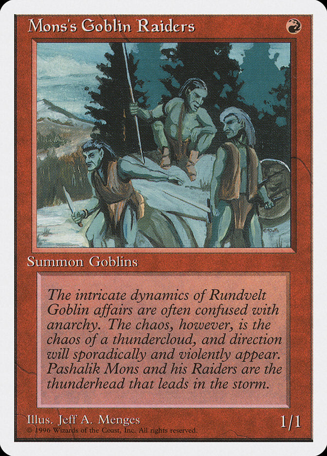 Mons's Goblin Raiders [Introductory Two-Player Set] MTG Single Magic: The Gathering    | Red Claw Gaming