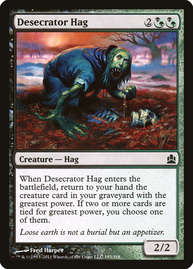 Desecrator Hag [Commander 2011] MTG Single Magic: The Gathering    | Red Claw Gaming