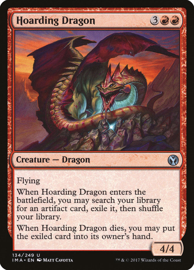 Hoarding Dragon [Iconic Masters] MTG Single Magic: The Gathering    | Red Claw Gaming