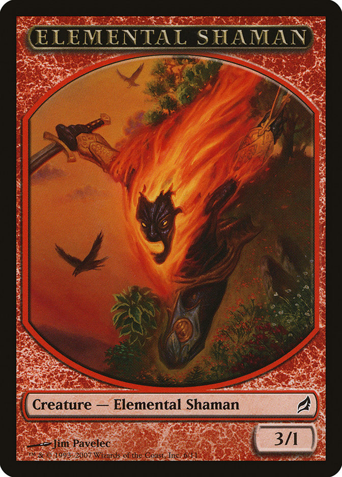 Elemental Shaman Token [Lorwyn Tokens] MTG Single Magic: The Gathering    | Red Claw Gaming