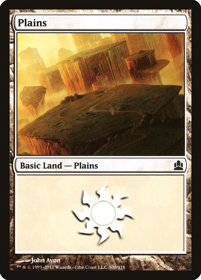 Plains (300) [Commander 2011] MTG Single Magic: The Gathering    | Red Claw Gaming