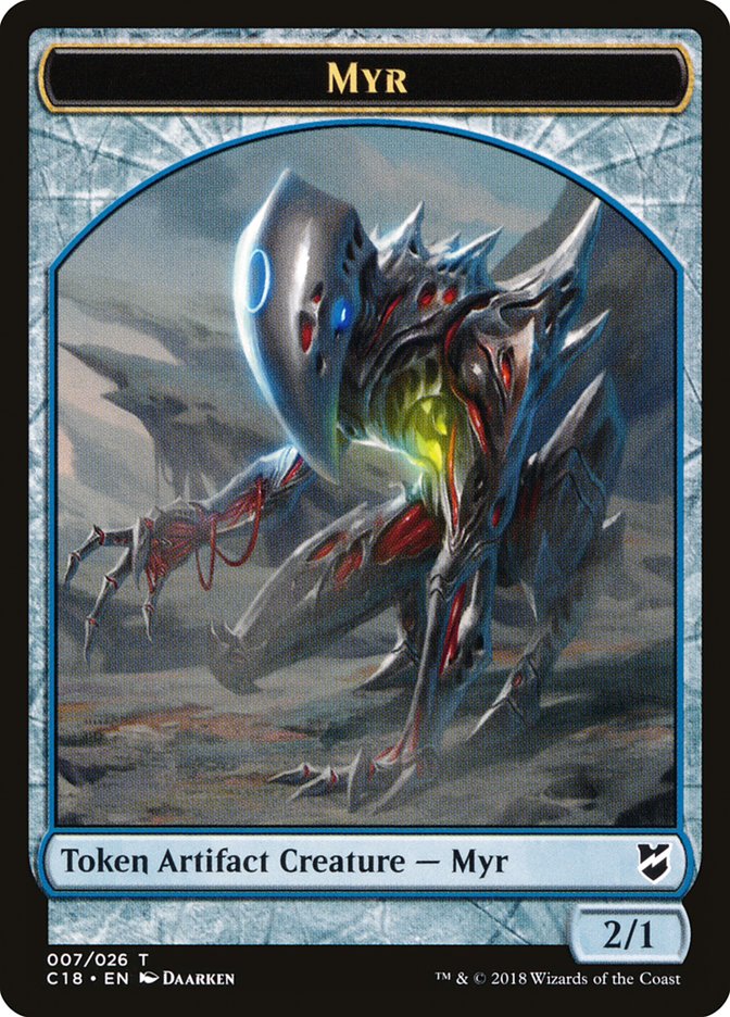 Myr Token (007/026) [Commander 2018 Tokens] MTG Single Magic: The Gathering    | Red Claw Gaming
