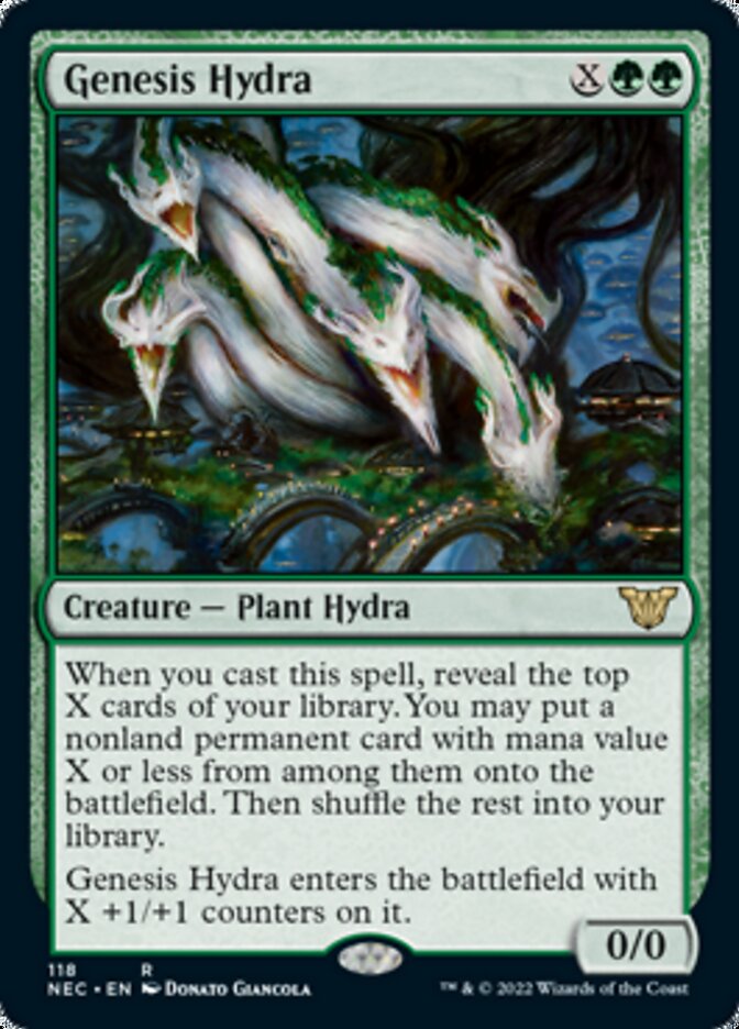 Genesis Hydra [Kamigawa: Neon Dynasty Commander] MTG Single Magic: The Gathering    | Red Claw Gaming