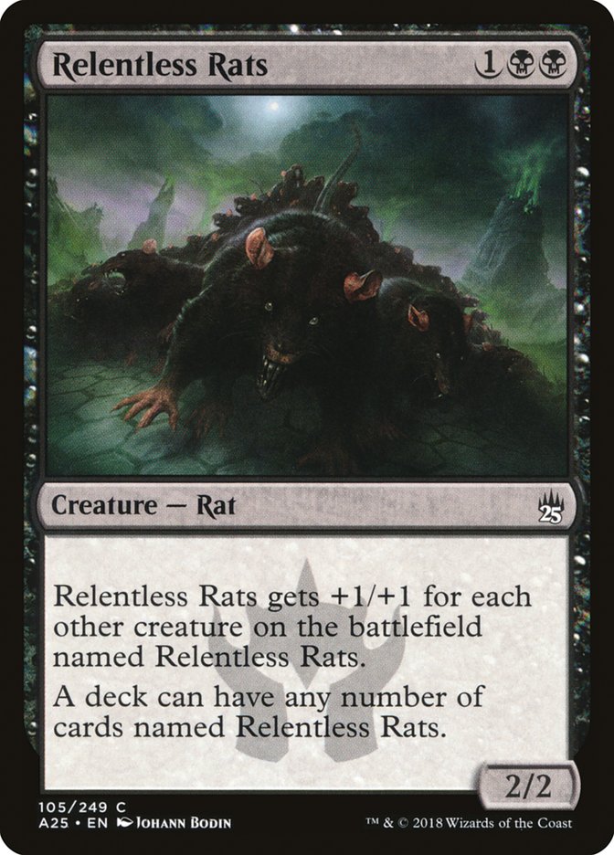 Relentless Rats [Masters 25] MTG Single Magic: The Gathering    | Red Claw Gaming