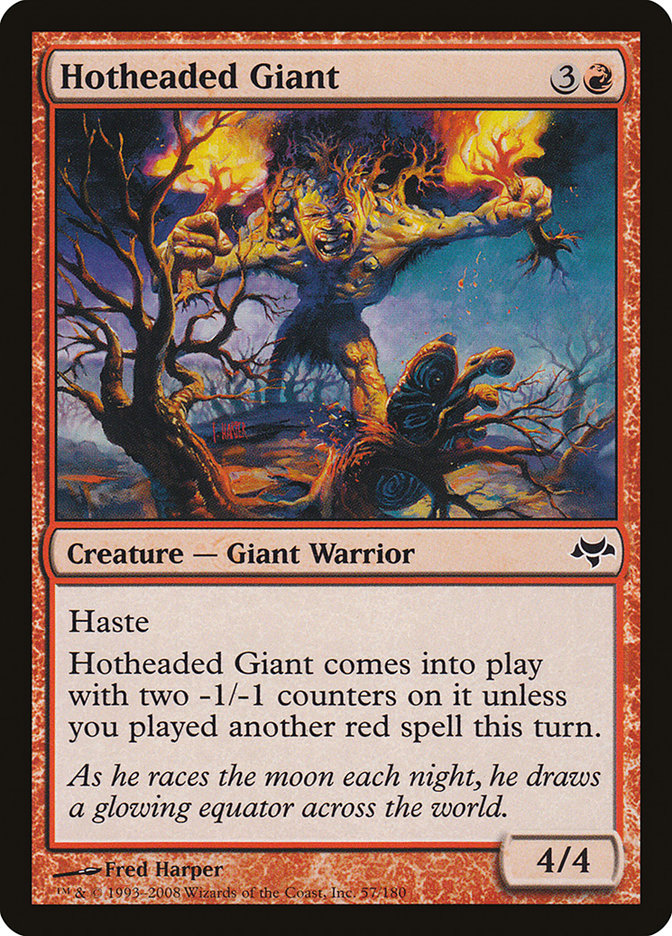 Hotheaded Giant [Eventide] MTG Single Magic: The Gathering    | Red Claw Gaming