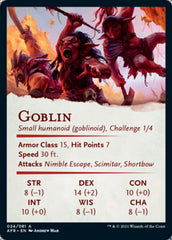 Goblin Art Card [Dungeons & Dragons: Adventures in the Forgotten Realms Art Series] MTG Single Magic: The Gathering    | Red Claw Gaming